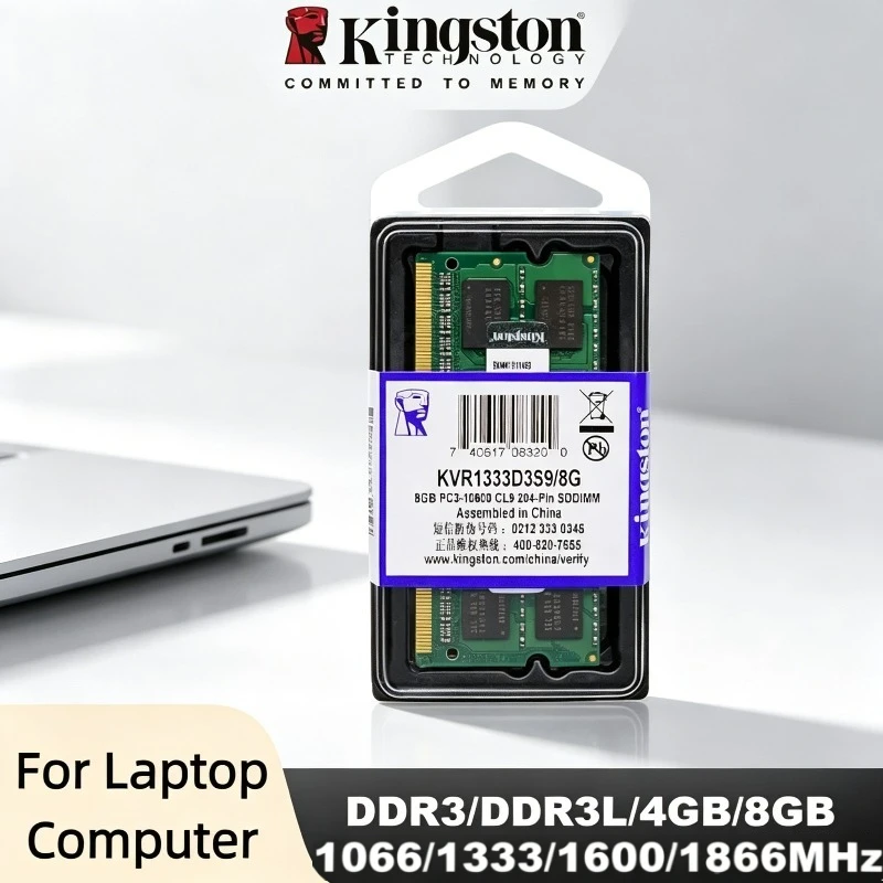 Kingston Laptop Ram DDR3L DDR3 4GB 8GB 1066Mhz 1333Mhz 1600Mhz 1866Mhz SO-DIMM PC3-8500 10600 12800 Notebook DDR3 Dual Channel
Kingston Laptop Ram DDR3L DDR3 4GB 8GB 1066Mhz 1333Mhz 1600Mhz 1866Mhz SO-DIMM PC3-8500 10600 12800 Notebook DDR3 Dual Channel