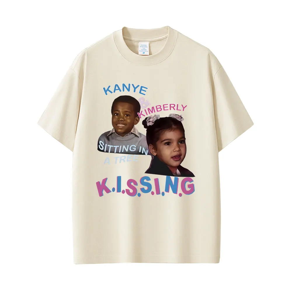 Rapper Kanye West & Kimberly Sitting in A Tree Kissing Funny Meme T-shirt Men Women Hip Hop Oversized T Shirts Men's Streetwear
Rapper Kanye West & Kimberly Sitting in A Tree Kissing Funny Meme T-shirt Men Women Hip Hop Oversized T Shirts Men's Streetwear