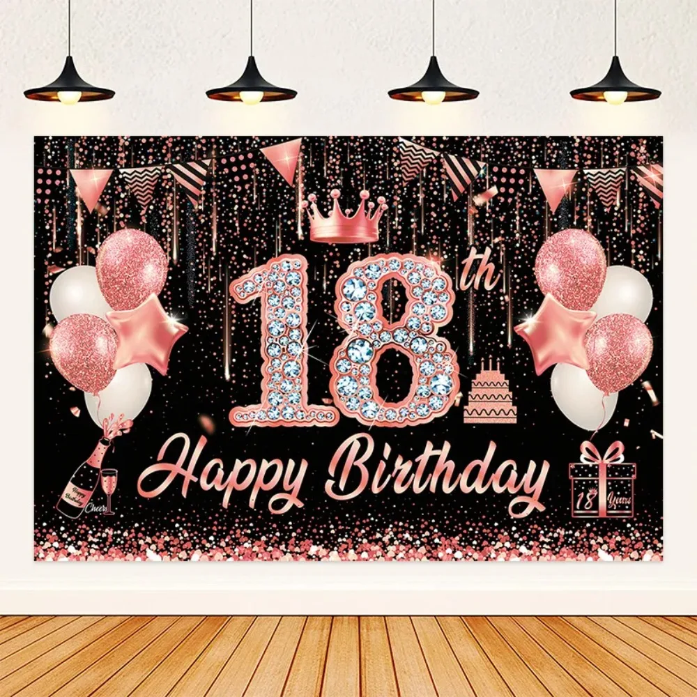 Rose Gold Diamond Balloon 16 18 40 80th Birthday Party Backdrop Decoration Banner Background Photo Shoot Props Gift Photo Screen
Rose Gold Diamond Balloon 16 18 40 80th Birthday Party Backdrop Decoration Banner Background Photo Shoot Props Gift Photo Screen