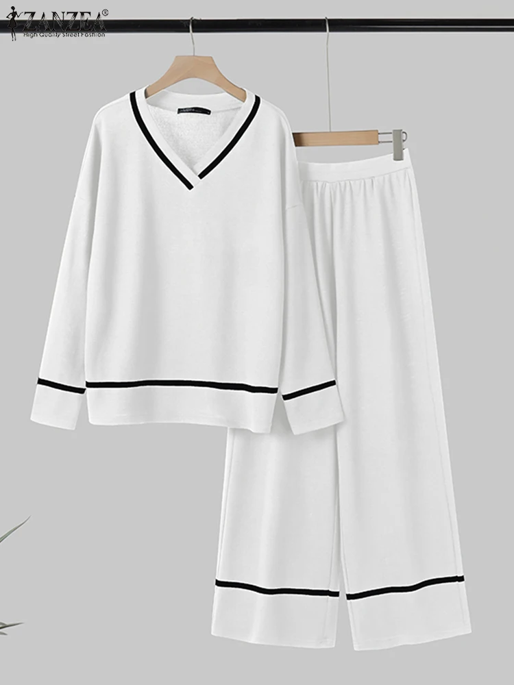 ZANZEA Casual Loose 2 Piece Pant Suit Fashion Long Sleeve Top Outfit Holiday Korean Colorblock Line Matching Sets 2025 Tracksuit
ZANZEA Casual Loose 2 Piece Pant Suit Fashion Long Sleeve Top Outfit Holiday Korean Colorblock Line Matching Sets 2025 Tracksuit