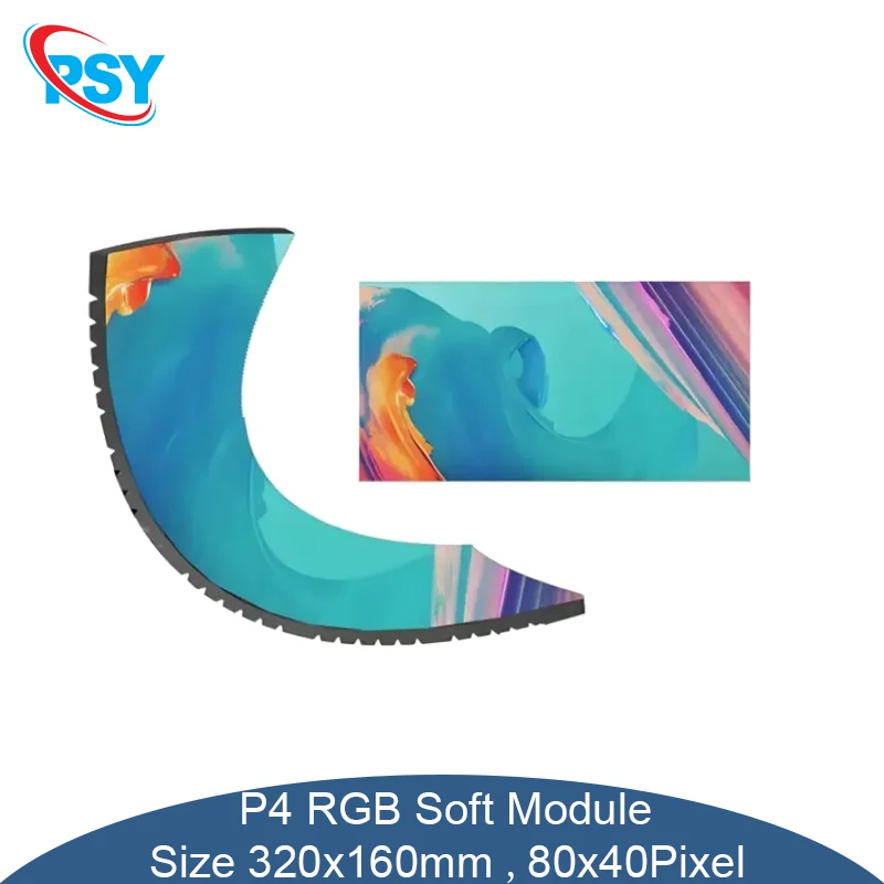 P4 LED Soft Module 320x160mm Bendable Indoor Full Color Matrix Panel Flexible Screen Display 80x40 Pixels SMD Lamp Programmable
P4 LED Soft Module 320x160mm Bendable Indoor Full Color Matrix Panel Flexible Screen Display 80x40 Pixels SMD Lamp Programmable