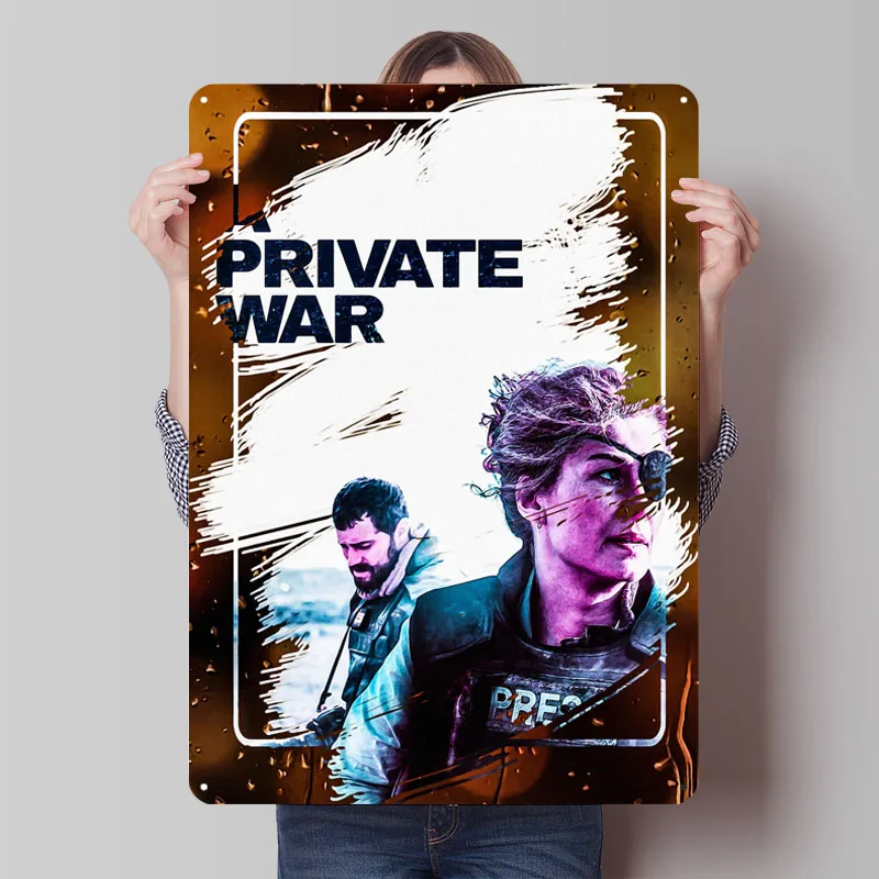 A Private War Sign Classic TV Movie Metal Poster Living Room Decoration At Home Custom Metal Signs for Home Room Wall Art Retro
A Private War Sign Classic TV Movie Metal Poster Living Room Decoration At Home Custom Metal Signs for Home Room Wall Art Retro