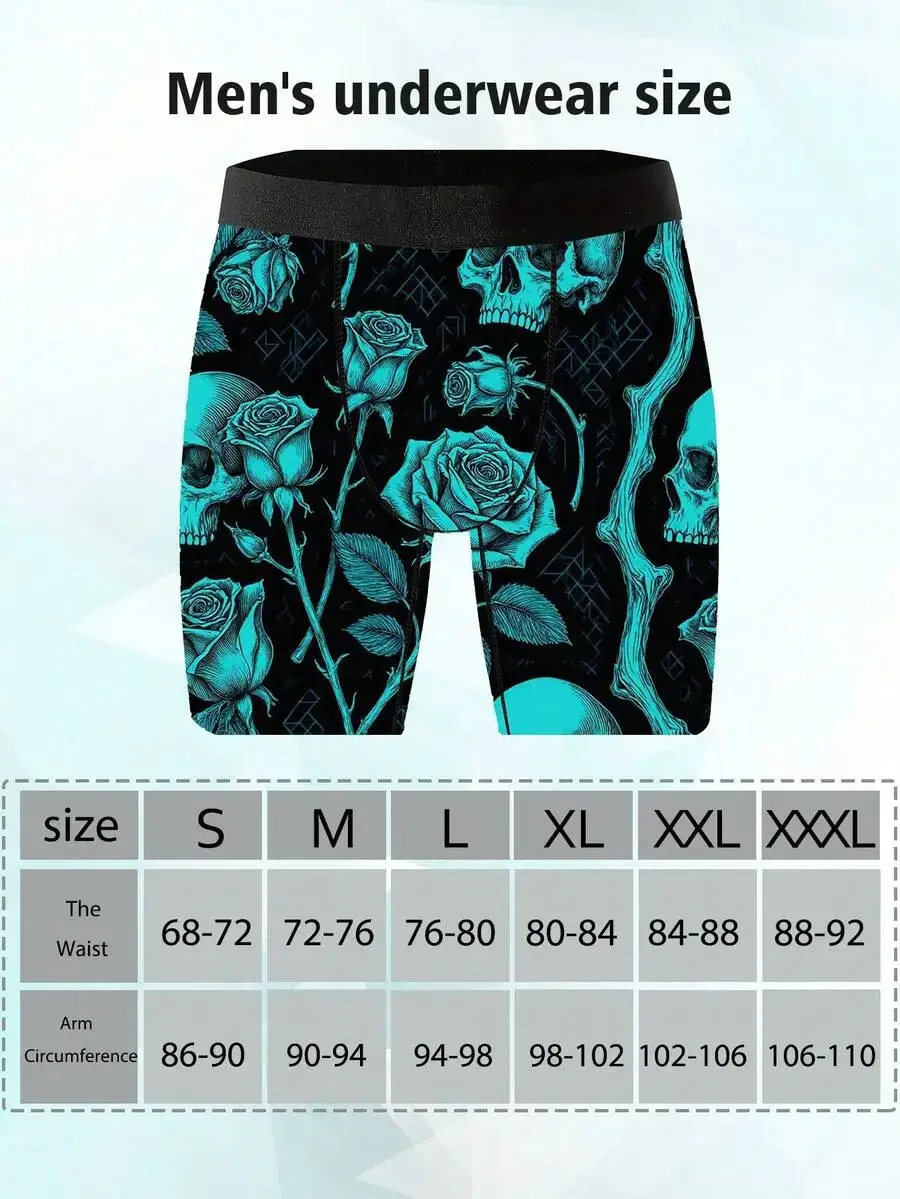 Mens Skull And Rose Print Boxer Briefs Knitted Underwear Valentines Day Gift
Mens Skull And Rose Print Boxer Briefs Knitted Underwear Valentines Day Gift
