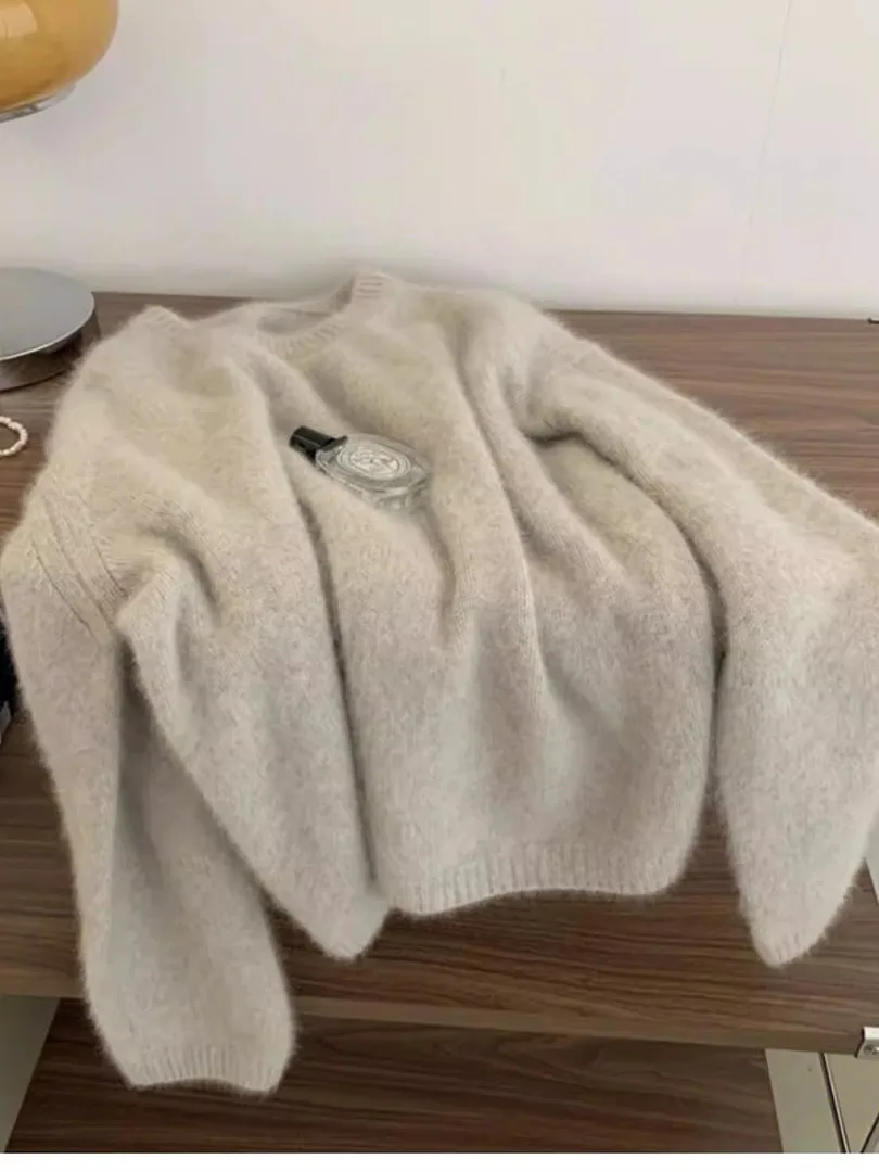 Очень большой мягкий вязаный свитшот из вельвета (300 г/м²) с круглым вырезом, свободного кроя, в стиле Lazy, с длинными рукавами, для весны, премиум-класса, теплый
Очень большой мягкий вязаный свитшот из вельвета (300 г/м²) с круглым вырезом, свободного кроя, в стиле Lazy, с длинными рукавами, для весны, премиум-класса, теплый