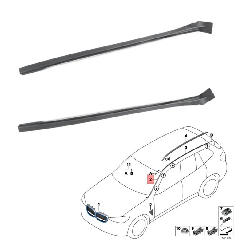 New Front Windshield Seal Water Guide Strip For BMW G08 G01 2017-2021 Waterproof Windshield Drip Moulding
New Front Windshield Seal Water Guide Strip For BMW G08 G01 2017-2021 Waterproof Windshield Drip Moulding