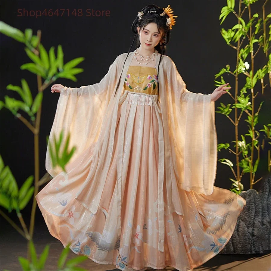 Retro Fairy Women Chinese Hanfu Dress Ancient Vintage Floral Stage Dance Costume Festival Party Traditional Tang Dynasty Clothes
Retro Fairy Women Chinese Hanfu Dress Ancient Vintage Floral Stage Dance Costume Festival Party Traditional Tang Dynasty Clothes
