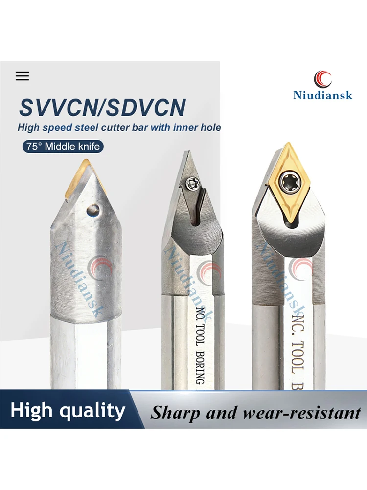 SVVCN SDVCN Series Screw Type Inner Hole Turning Tool Holder H10K-SVVCN08 H25S-SDVCN11 Numerical Control Lathe Turning Tool Bar
SVVCN SDVCN Series Screw Type Inner Hole Turning Tool Holder H10K-SVVCN08 H25S-SDVCN11 Numerical Control Lathe Turning Tool Bar