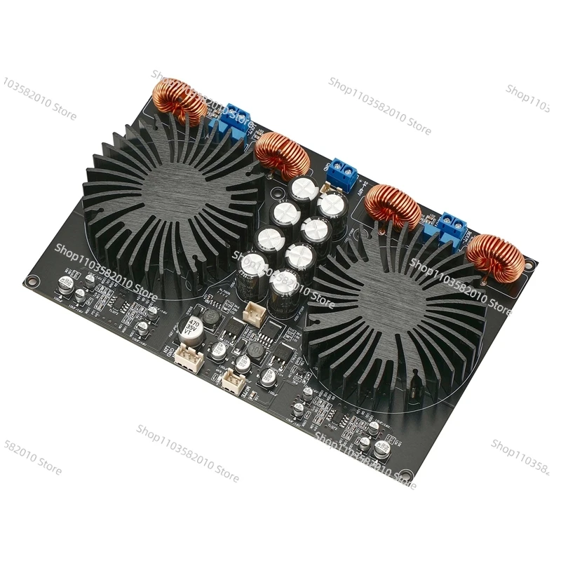 Dual-chip high-power TPA3255 dual-channel digital class D HiFi audiophile power amplifier board 600W + 600W
Dual-chip high-power TPA3255 dual-channel digital class D HiFi audiophile power amplifier board 600W + 600W