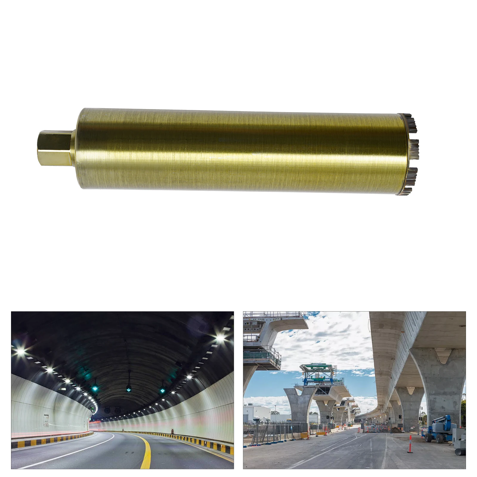 4 Inch Wet Dry Core Drill Bit Turbine Teeth 15.75in Drilling Depth Universal Thread Concrete Brick Asphalt Masonry Core Bit for Handheld Core Drilling Machine
4 Inch Wet Dry Core Drill Bit Turbine Teeth 15.75in Drilling Depth Universal Thread Concrete Brick Asphalt Masonry Core Bit for Handheld Core Drilling Machine