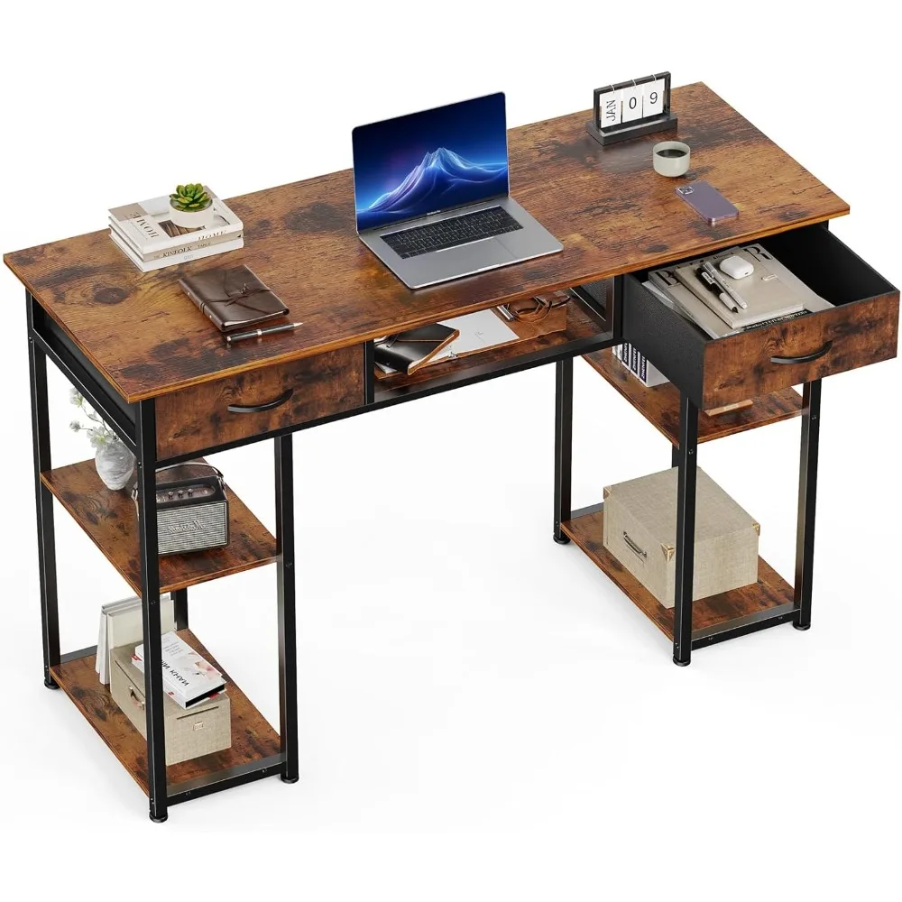 Computer Desk with Drawers Study Writing Table with Storage Bag Headphone Hook Adjustable Feet for Home Office Small Spaces
Computer Desk with Drawers Study Writing Table with Storage Bag Headphone Hook Adjustable Feet for Home Office Small Spaces