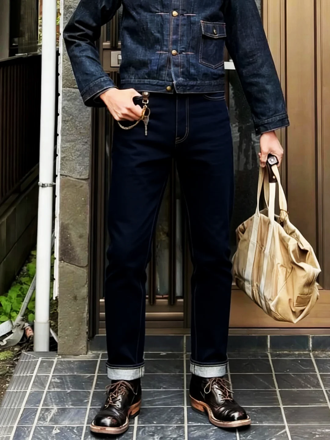 DOUBEL American Retro Ameika Vintage Material 168 Oz Heavy Ear Denim Jeans Low Waist Zipper Cotton Straight Leg Spring
DOUBEL American Retro Ameika Vintage Material 168 Oz Heavy Ear Denim Jeans Low Waist Zipper Cotton Straight Leg Spring