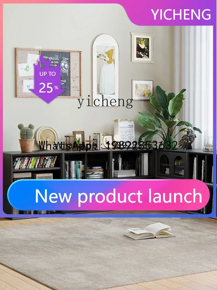 LYY Black Vintage Solid Wood Combined Bookcase Living Room Multi-Function TV Cabinet Storage Grid Cabinet
LYY Black Vintage Solid Wood Combined Bookcase Living Room Multi-Function TV Cabinet Storage Grid Cabinet