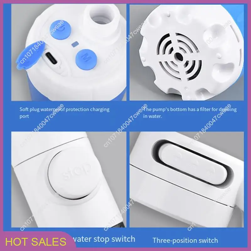 Rechargeable Electric Outdoor Camp Shower Pump, Upgrade Version For Portable Showers While For Camping,Hiking Traveling-A98U
Rechargeable Electric Outdoor Camp Shower Pump, Upgrade Version For Portable Showers While For Camping,Hiking Traveling-A98U