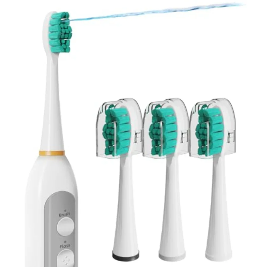 Replacement Heads for Waterpick Sonic Fusion 2.0, Extra-Large Size Flossing Toothbrush Head fit for Water pik SF-01 SF-02 SF-03
Replacement Heads for Waterpick Sonic Fusion 2.0, Extra-Large Size Flossing Toothbrush Head fit for Water pik SF-01 SF-02 SF-03