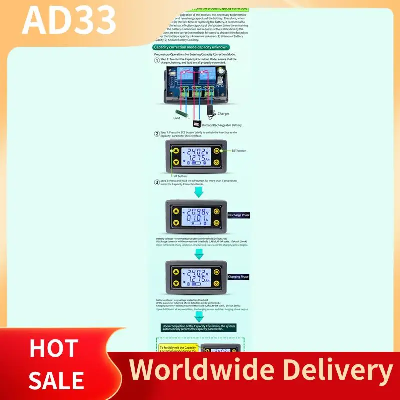 Top Deals Battery Capacity Tester Lithium Battery Bidirectional Current Detecter Automatic Battery Charge And Discharge Manageme
Top Deals Battery Capacity Tester Lithium Battery Bidirectional Current Detecter Automatic Battery Charge And Discharge Manageme