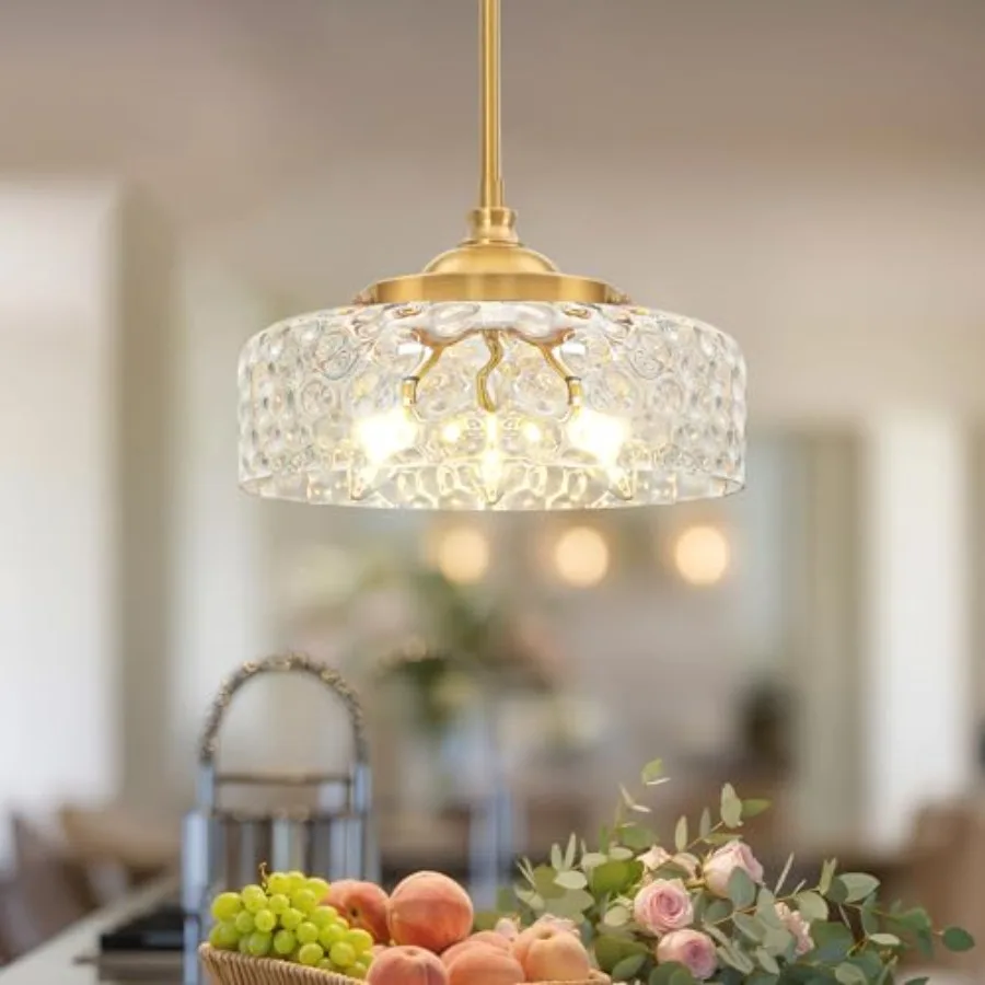 Vintage Pendant Light Brushed Gold Pendant Lights Kitchen Island with Hammered Glass Shade Hanging Ceiling Penant Lighting Fixt
Vintage Pendant Light Brushed Gold Pendant Lights Kitchen Island with Hammered Glass Shade Hanging Ceiling Penant Lighting Fixt