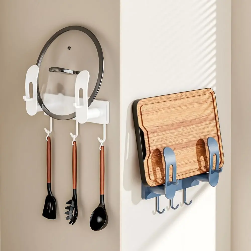 Plastic Suction Cup Chopping Board Holder No Drill Wall Mounted Pot Lid Storage Rack Moisture-proof Space Saving Pot Lid Holder
Plastic Suction Cup Chopping Board Holder No Drill Wall Mounted Pot Lid Storage Rack Moisture-proof Space Saving Pot Lid Holder