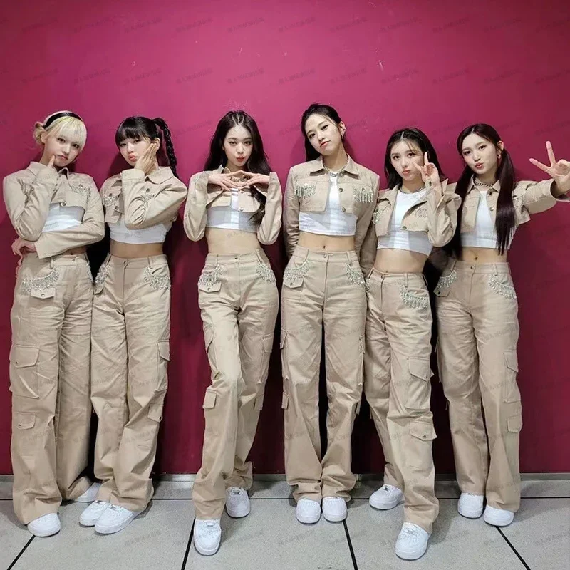 Ive Kpop Outfit Women K-pop Idol Clothes Street Wear Jazz Dancewear Hip Hop Clothes Dancer Outfit Festival Clothing Cargo Pants
Ive Kpop Outfit Women K-pop Idol Clothes Street Wear Jazz Dancewear Hip Hop Clothes Dancer Outfit Festival Clothing Cargo Pants
