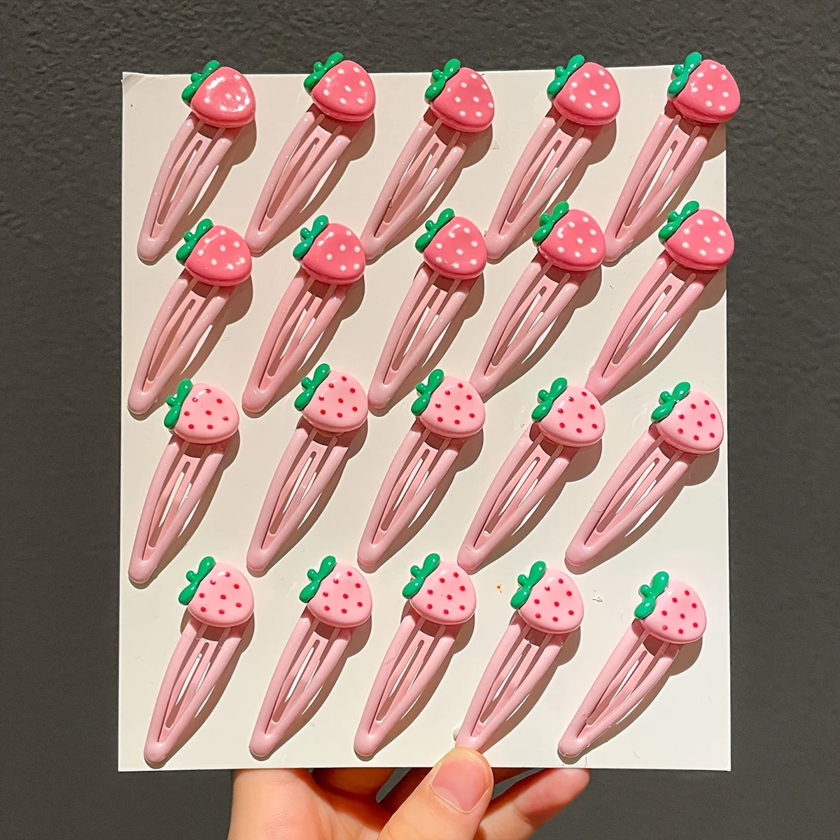 Girls' Sweet Strawberry Hairpin Set - 2/10/20pcs Female Broken Hair Bangs Small Clip Headdress Cute Kitchen Sink Craft Supplies
Girls' Sweet Strawberry Hairpin Set - 2/10/20pcs Female Broken Hair Bangs Small Clip Headdress Cute Kitchen Sink Craft Supplies