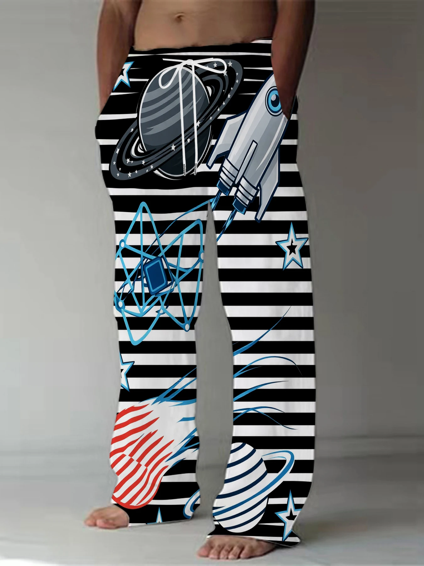 2026 Men's Printed Straight Leg Pants Abstract Art Red Black Pattern Drawstring Waist Loose Fit Casual Summer Beach Fashion
2026 Men's Printed Straight Leg Pants Abstract Art Red Black Pattern Drawstring Waist Loose Fit Casual Summer Beach Fashion