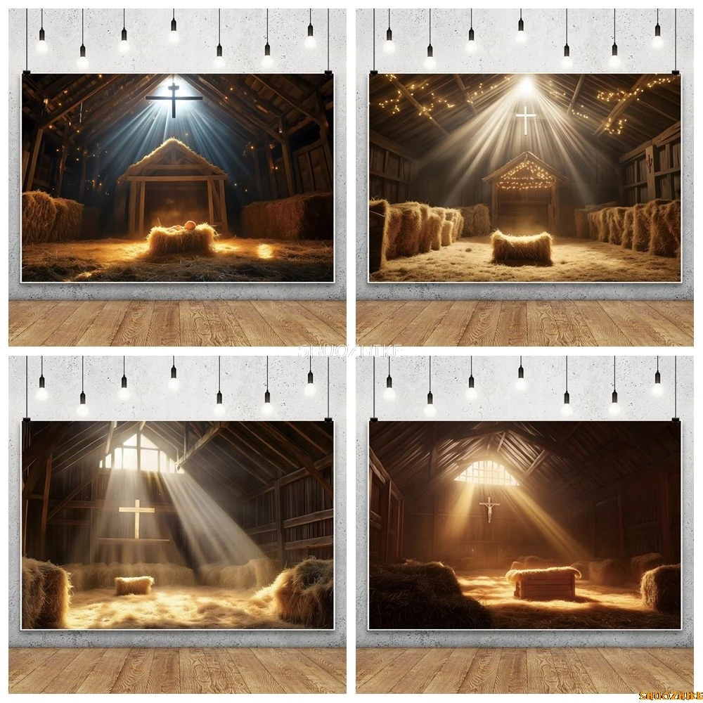 Nativity Stables Haystack Holy Cross Background Baby Shower Kids Birthday Party Photography Background Decor Photo Studio Props
Nativity Stables Haystack Holy Cross Background Baby Shower Kids Birthday Party Photography Background Decor Photo Studio Props