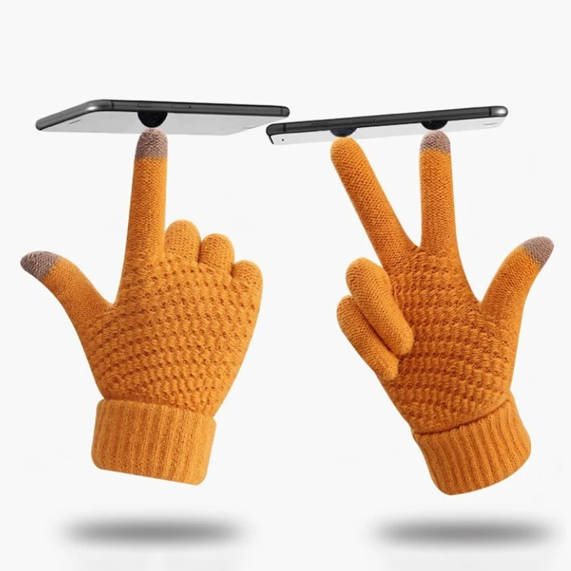 Women Men Warm Winter Touch Screen Gloves Stretch Knit Mittens Wool Full Finger Guantes Female Crochet Gloves
Women Men Warm Winter Touch Screen Gloves Stretch Knit Mittens Wool Full Finger Guantes Female Crochet Gloves