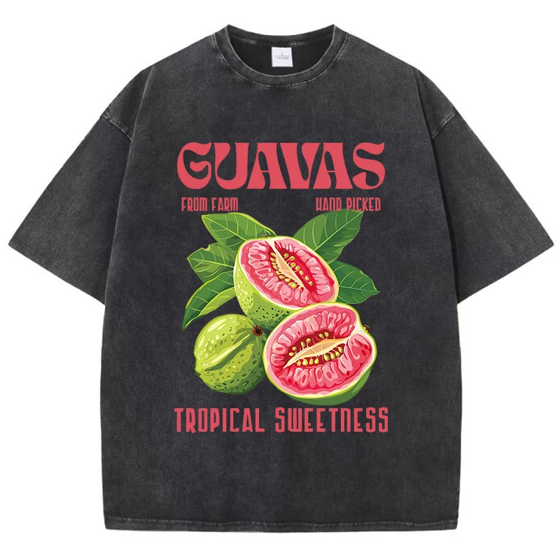 Hand Picked Guavas Prints Washed T Shirt Women Cotton T-Shirt Distressed O-Neck Comfortable Tops Summer Casual Woman Clothes
Hand Picked Guavas Prints Washed T Shirt Women Cotton T-Shirt Distressed O-Neck Comfortable Tops Summer Casual Woman Clothes