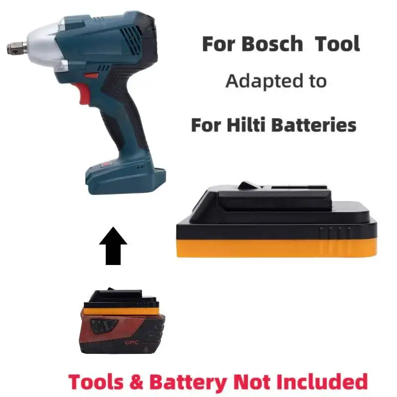 Batteries Converter For Hilti /Bosch Adapter For Hilti b22v Lithium Convert To Bosch 18V Cordless Tool (Adaptor Only)
Batteries Converter For Hilti /Bosch Adapter For Hilti b22v Lithium Convert To Bosch 18V Cordless Tool (Adaptor Only)