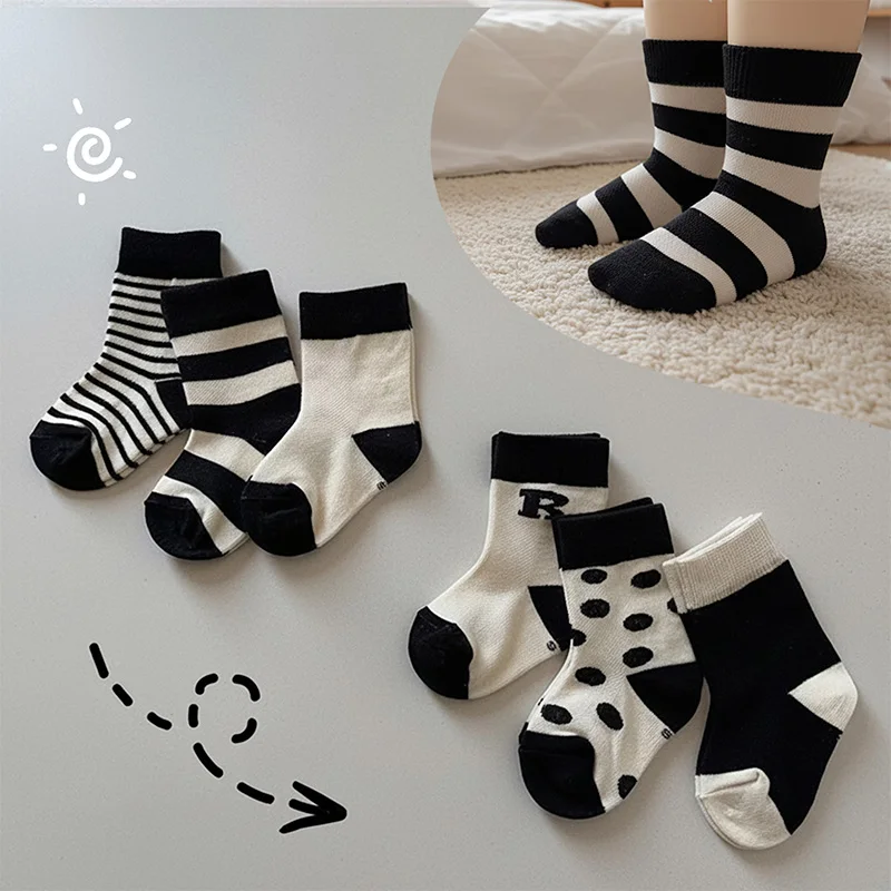 6 Pairs Kids Socks – Mid-Calf, Cozy & Warm, Letter & Stripes, Boys & Girls
6 Pairs Kids Socks – Mid-Calf, Cozy & Warm, Letter & Stripes, Boys & Girls