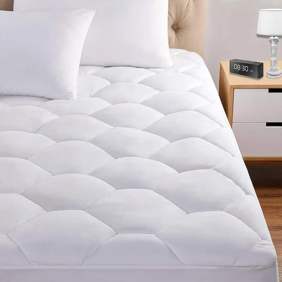 Queen Mattress Pad, 8-21" Deep Pocket Protector Ultra Soft Quilted Fitted Topper Co er Fit for Dorm Home Hotel -White
Queen Mattress Pad, 8-21" Deep Pocket Protector Ultra Soft Quilted Fitted Topper Co er Fit for Dorm Home Hotel -White