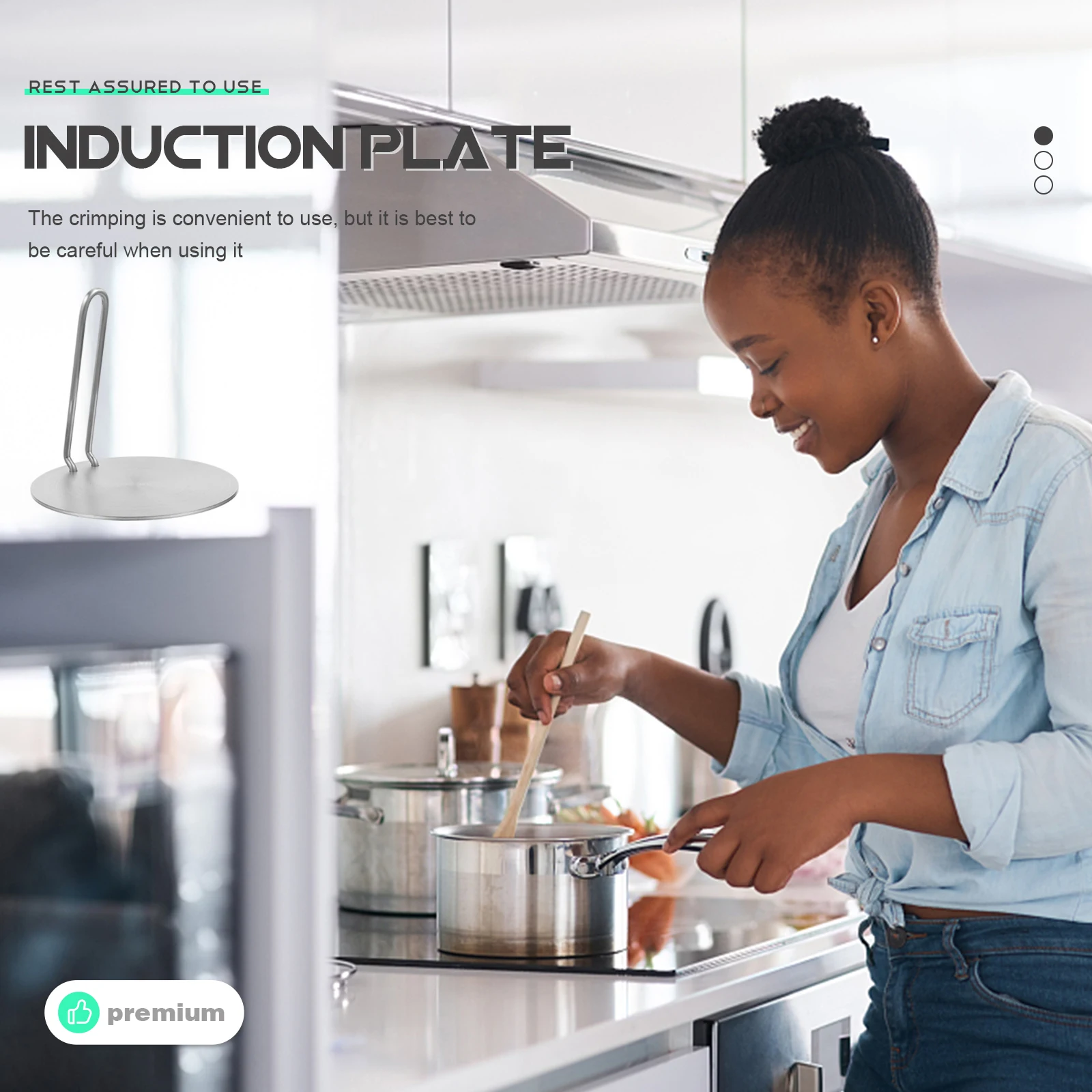 Heat Conduction Plate Stainless Steel Induction Cooker Electric Stove Gas Stove Heat Diffuser Even Distribution Cooking
Heat Conduction Plate Stainless Steel Induction Cooker Electric Stove Gas Stove Heat Diffuser Even Distribution Cooking