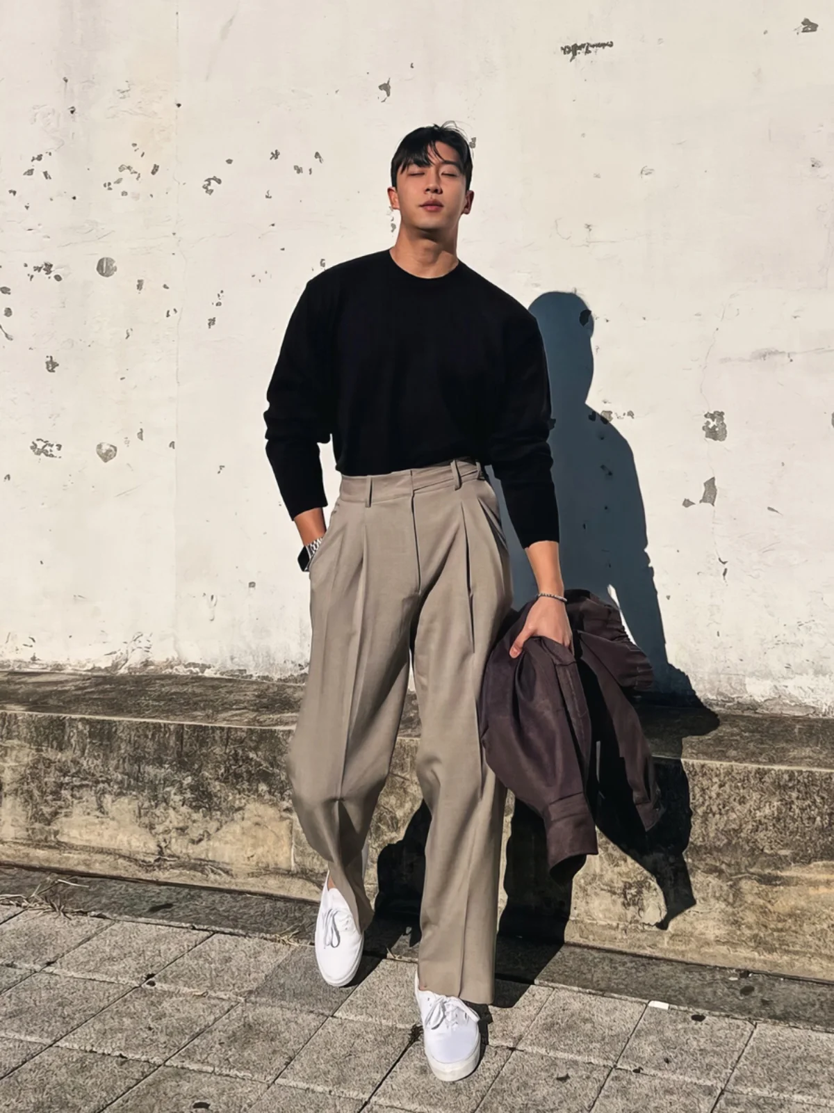 Мужские брюки цвета хаки с высокой талией, свободные, прямого кроя, комфортные, повседневные, в корейском стиле, премиум-качество, молодежная мода
Мужские брюки цвета хаки с высокой талией, свободные, прямого кроя, комфортные, повседневные, в корейском стиле, премиум-качество, молодежная мода