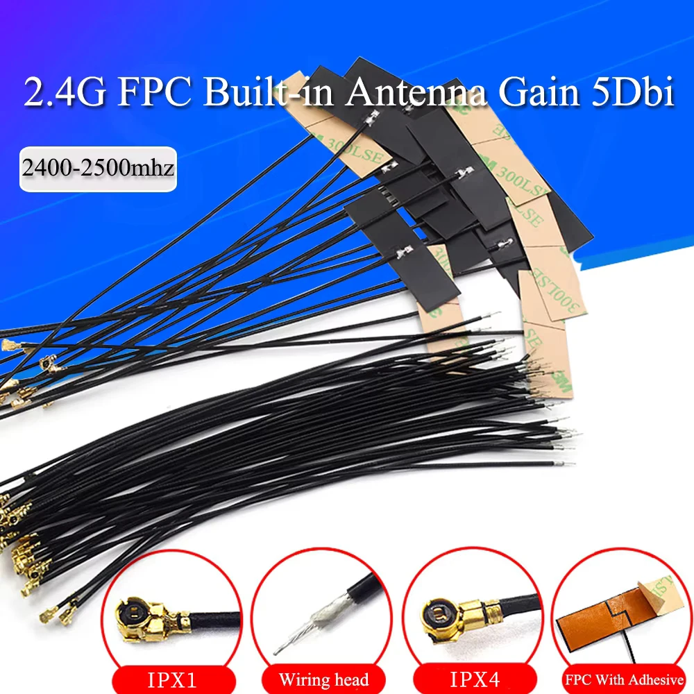 5Pcs/Lot WiFi 2.4G High Gain Built-in Flexible FPC Soft Antenna ZigBee Bluetooth Module Ipx4 Patch Antenna IPX to FPC Antenna
5Pcs/Lot WiFi 2.4G High Gain Built-in Flexible FPC Soft Antenna ZigBee Bluetooth Module Ipx4 Patch Antenna IPX to FPC Antenna