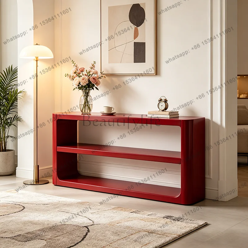Medieval style modern simple living room entrance table creative designer entry long table
Medieval style modern simple living room entrance table creative designer entry long table