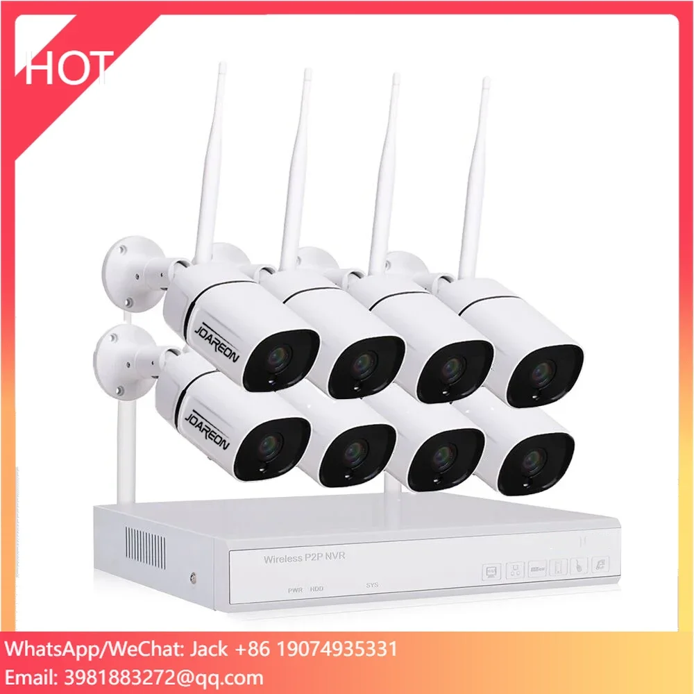 Home Security Camera CCTV System H.265 8CH 1080P CCTV Outdoor Surveillance Wireless NVR Kit
Home Security Camera CCTV System H.265 8CH 1080P CCTV Outdoor Surveillance Wireless NVR Kit