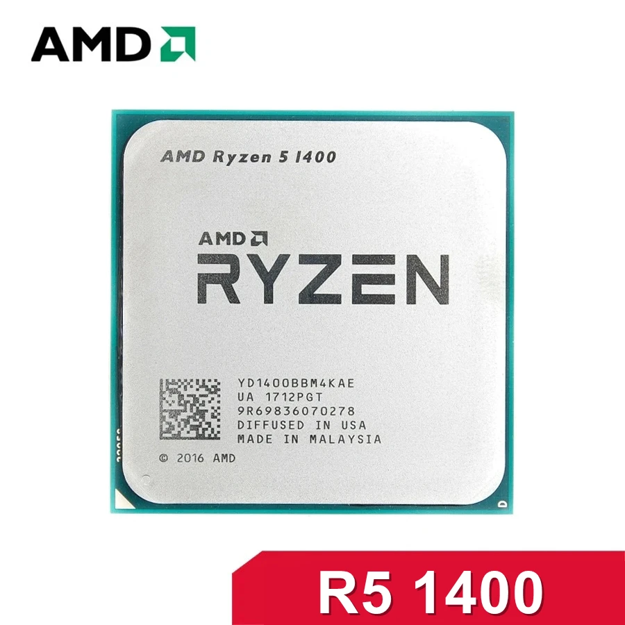 AMD Ryzen 5 1400 R5 1400 3.2GHz Quad-Core CPU Processor Socket AM4
AMD Ryzen 5 1400 R5 1400 3.2GHz Quad-Core CPU Processor Socket AM4