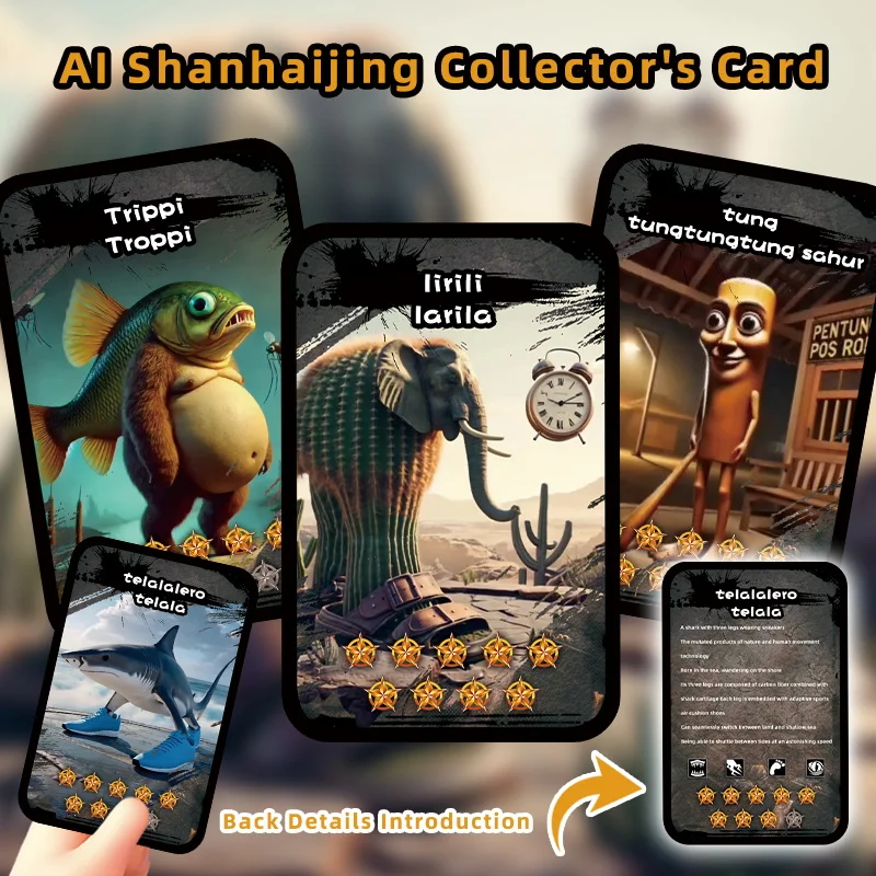 Board Game Brainrot Tung Sahur Card Tralalero Tralala Collection Card Bombardino Crocodilo Shimpanzini Bananini Battle Carte Toy
Board Game Brainrot Tung Sahur Card Tralalero Tralala Collection Card Bombardino Crocodilo Shimpanzini Bananini Battle Carte Toy