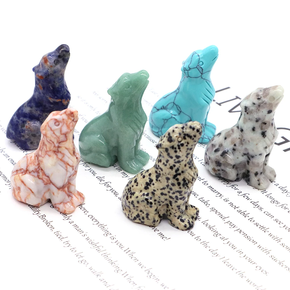 Natural Wolf Statue for Home Decoration Reiki Healing Crystal Animal Carving Gems Ornament, Spiritual Belief Crafts, 2 in, Gifts
Natural Wolf Statue for Home Decoration Reiki Healing Crystal Animal Carving Gems Ornament, Spiritual Belief Crafts, 2 in, Gifts
