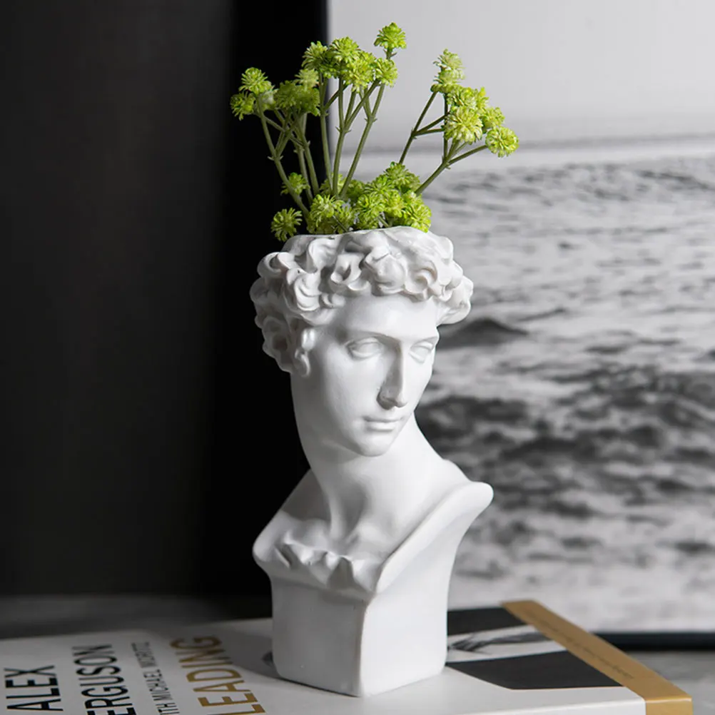 David Statue Pen Holder Resin Flower Vase Greek Decor Unique Pencil Pot Multi-functional Storage Desk Organizer PH170401B
David Statue Pen Holder Resin Flower Vase Greek Decor Unique Pencil Pot Multi-functional Storage Desk Organizer PH170401B