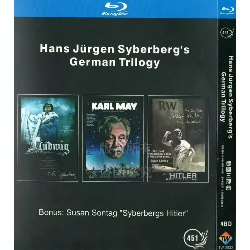 German Trilogy Sieberberg Director Historical War Film BD Blu-ray 1080p High Definition 4 Disc
German Trilogy Sieberberg Director Historical War Film BD Blu-ray 1080p High Definition 4 Disc