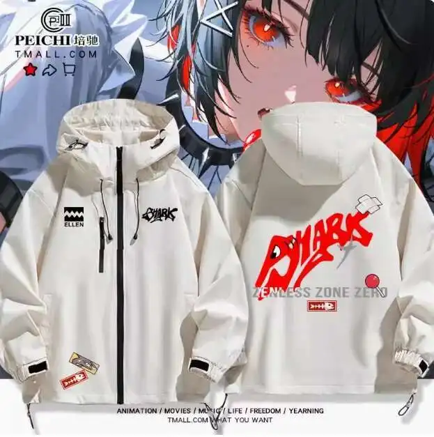 Anime Zenless Zone Zero Ellen Joe Windbreaker Jacket Hoodie Cosplay Autumn Winter Men Women Coat Loose Tops anime
Anime Zenless Zone Zero Ellen Joe Windbreaker Jacket Hoodie Cosplay Autumn Winter Men Women Coat Loose Tops anime