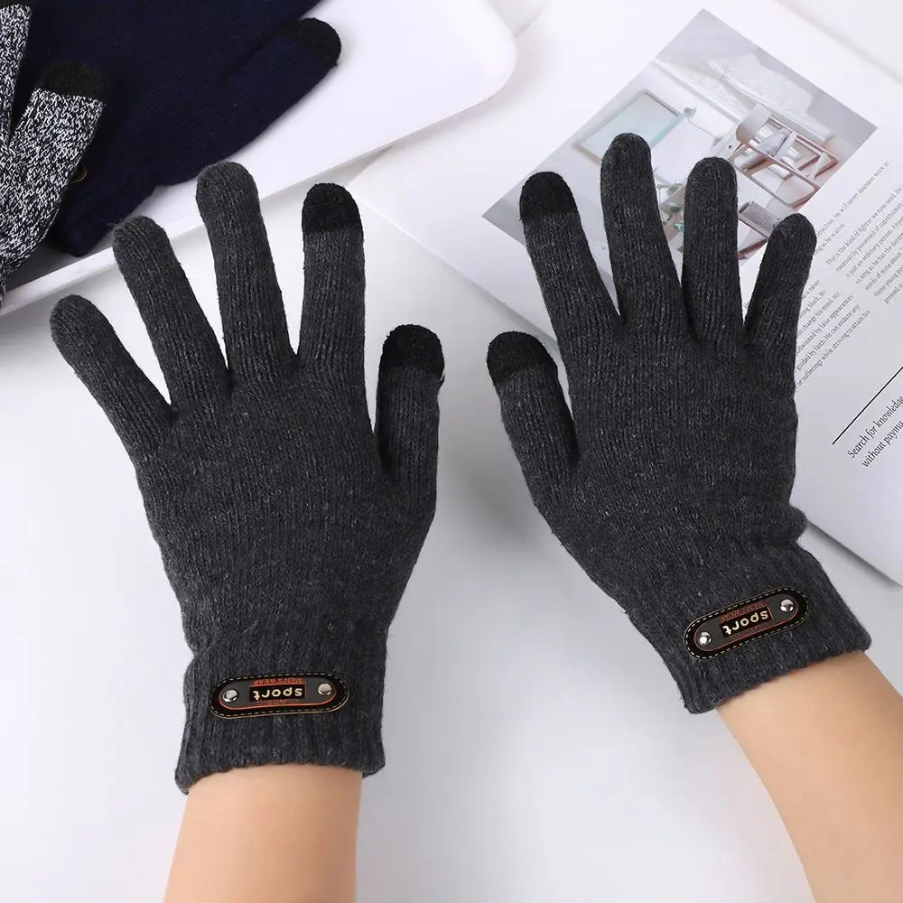New Single/Double-layer Men's Winter Gloves Thick Warm Knitted Cold-proof Gloves Windproof Touch Screen Glove Gifts
New Single/Double-layer Men's Winter Gloves Thick Warm Knitted Cold-proof Gloves Windproof Touch Screen Glove Gifts