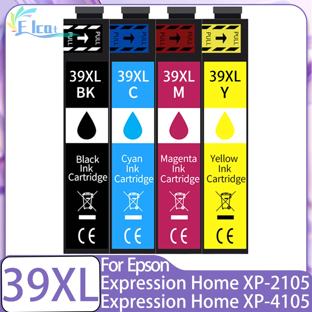 Совместимый картридж 39XL 39 T39XL 39XL, чернильный картридж, совместимый с картриджем принтера Epson Expression Home XP-4105 XP-2105
Совместимый картридж 39XL 39 T39XL 39XL, чернильный картридж, совместимый с картриджем принтера Epson Expression Home XP-4105 XP-2105