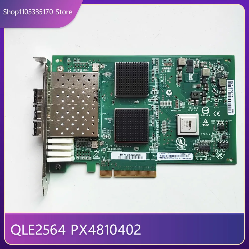 Для QLOGIC QLE2564 8 ГБ FC оптоволоконная карта 4-портовая карта HBA PX 4810402 (Без оптического модуля)
Для QLOGIC QLE2564 8 ГБ FC оптоволоконная карта 4-портовая карта HBA PX 4810402 (Без оптического модуля)