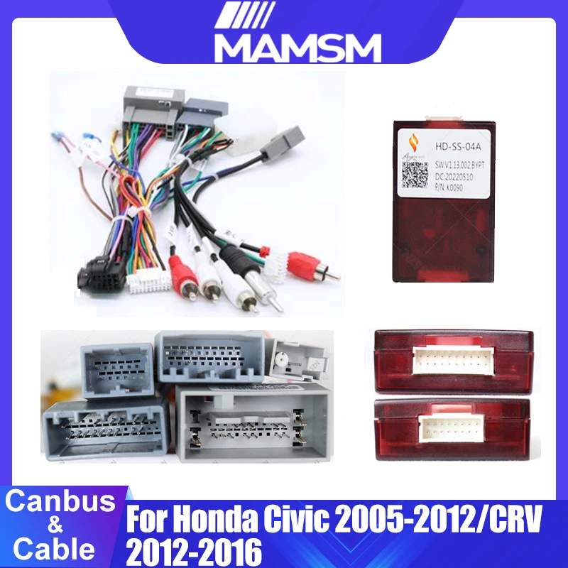 MAMSM Android Car Radio Xinpu Cabus Box Adaptor For Honda CRV 2012-2016/CIVIC 2005-2012 With Wirng Harness Wire Cable
MAMSM Android Car Radio Xinpu Cabus Box Adaptor For Honda CRV 2012-2016/CIVIC 2005-2012 With Wirng Harness Wire Cable