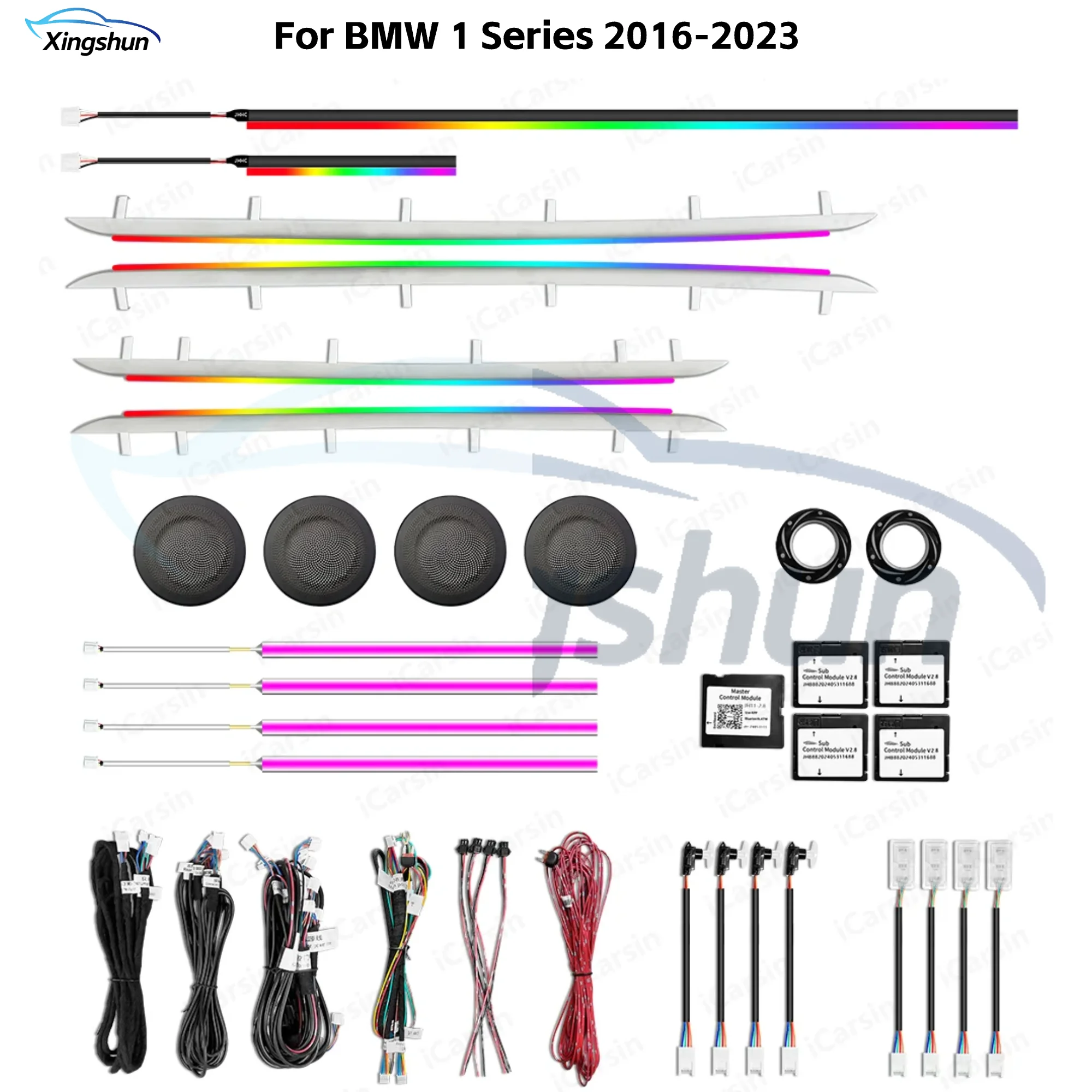 APP Control 64 Color Ambient Light for BMW 1 Series, Universal F20 F40 Interior Lighting Kit 2011-2023
APP Control 64 Color Ambient Light for BMW 1 Series, Universal F20 F40 Interior Lighting Kit 2011-2023