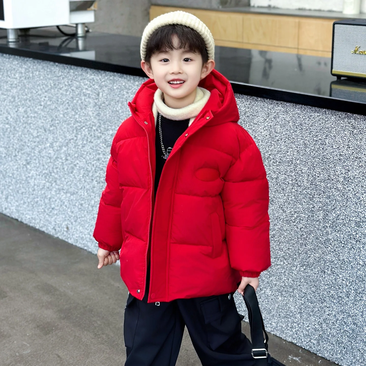 Boys Red Cotton Padded Jaet Winter Coat Children's New Year Warm down Filling Boys Baby Thiened Hooded Zipper Closure Lon...
Boys Red Cotton Padded Jaet Winter Coat Children's New Year Warm down Filling Boys Baby Thiened Hooded Zipper Closure Lon...