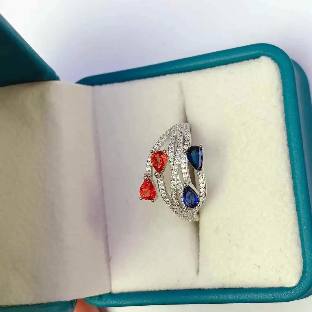 New Arrival 100% Natural and Real Sapphire Ring 925 Sterling Silver Trendy Women ring
New Arrival 100% Natural and Real Sapphire Ring 925 Sterling Silver Trendy Women ring