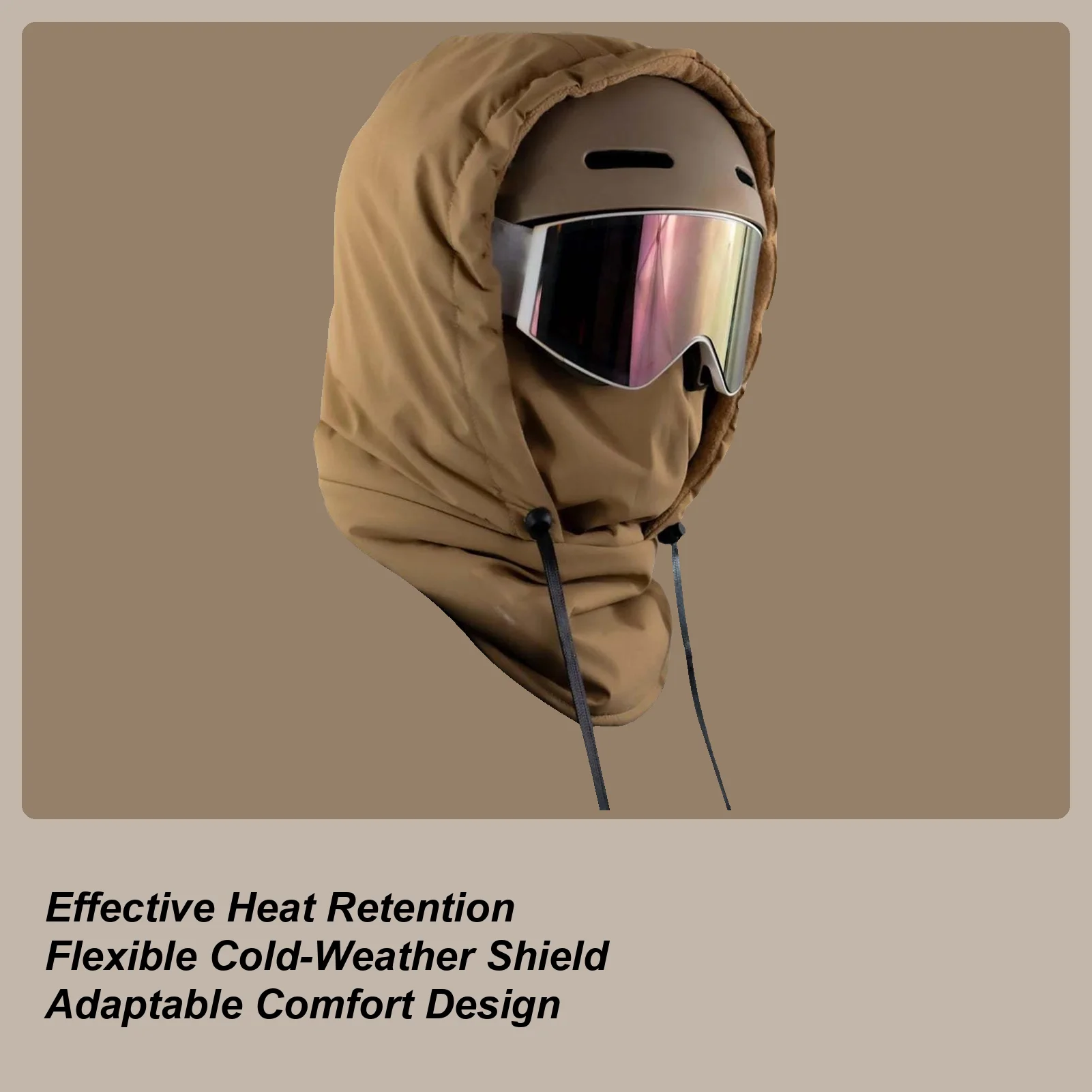 Cold Weather Face Cover Thickened Windproof Protective Headwear Motorcycle Warm Head Cover For Riding Hiking Running Driving
Cold Weather Face Cover Thickened Windproof Protective Headwear Motorcycle Warm Head Cover For Riding Hiking Running Driving