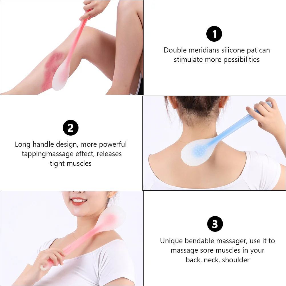4Pcs Acupoint Meridian Massage Sticks Silicone Body Pat Lightweight Portable Massaging Tool Relieve Back Neck Shoulder Pain
4Pcs Acupoint Meridian Massage Sticks Silicone Body Pat Lightweight Portable Massaging Tool Relieve Back Neck Shoulder Pain